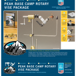peak base camp rotary vise package packaging box label