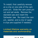 peak non rotary salt water jaw packaging label